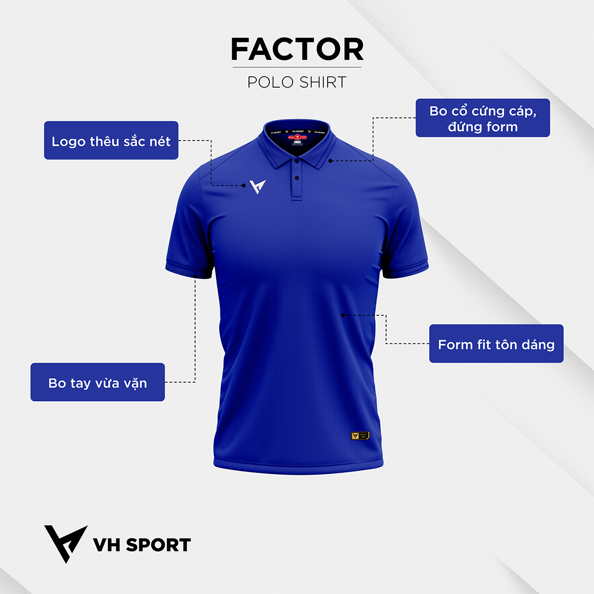 POLO - XANH COBALT
